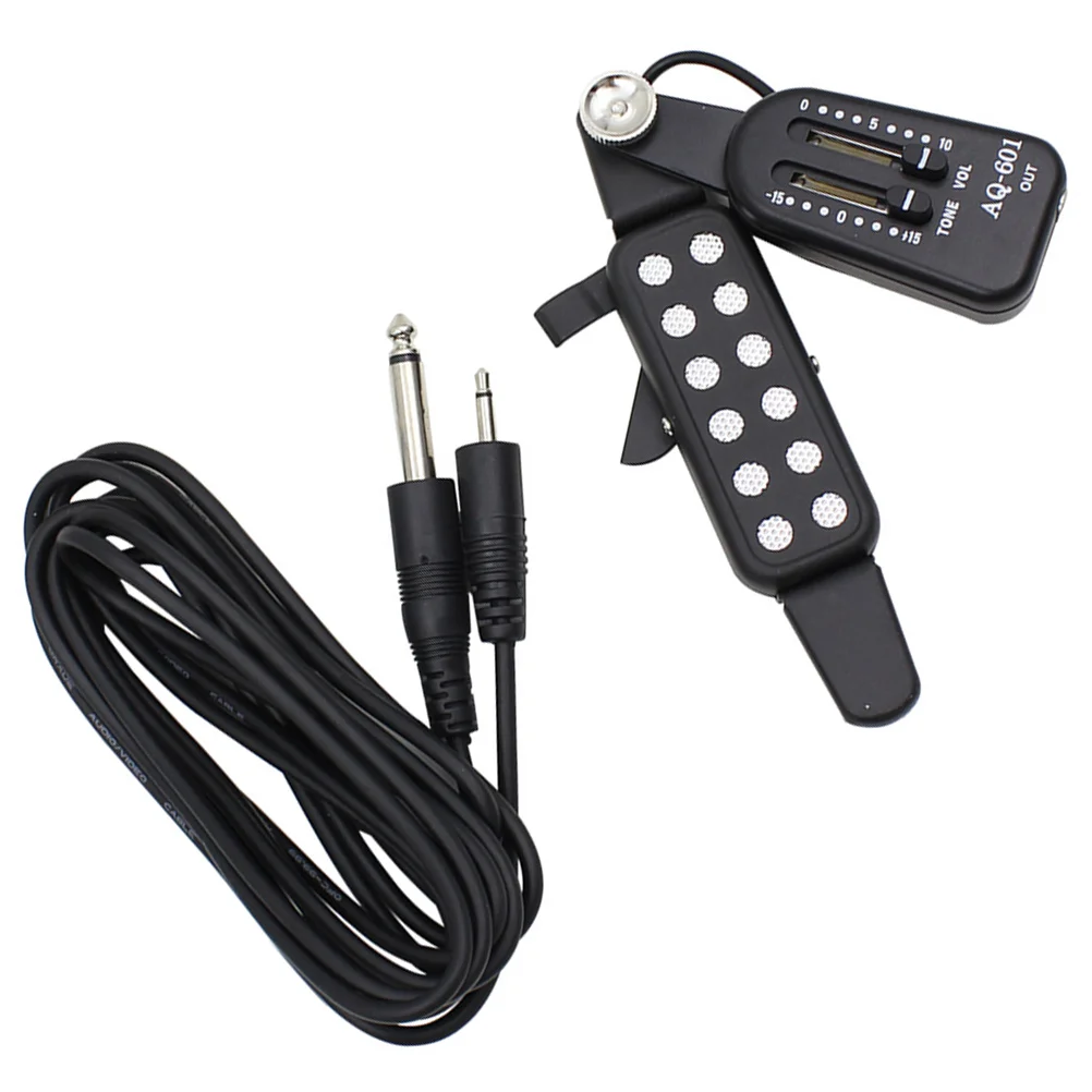 

Guitar Sound Hole Pickup Soundhole Acoustic Active Classical Bridge Silver Pickups for Portable
