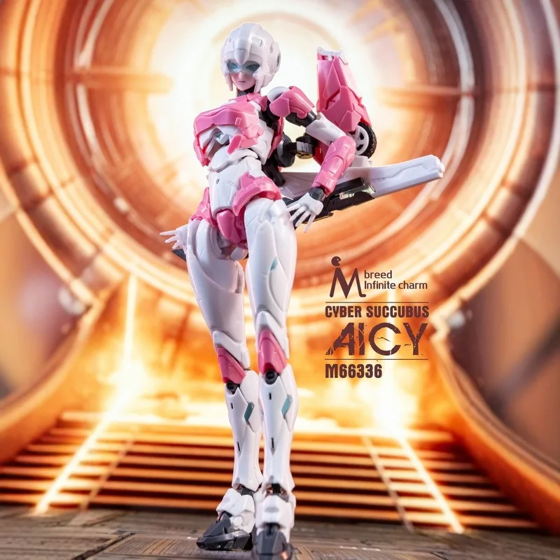 M66336 Meili Infinite Arcee CYBER SUCCUBUS AICY KO 버전 조립 메카 로봇 변환 액션 피규어 세트 크리스마스 장난감