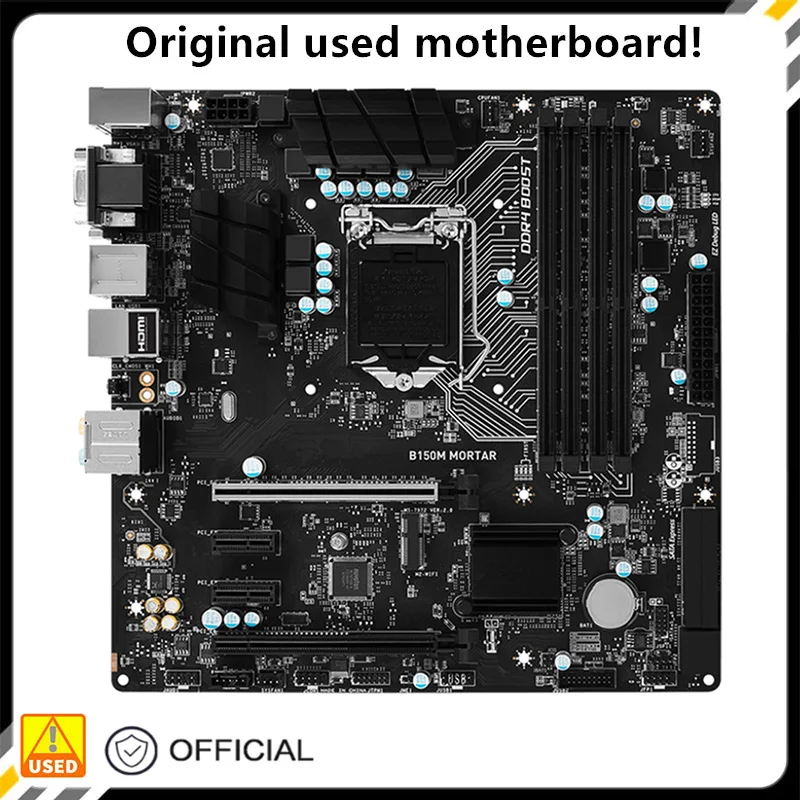 

For B150M MORTAR Original Used Desktop Intel B150 64G DDR4 Motherboard LGA 1151 i7/i5/i3 USB3.0 SATA3