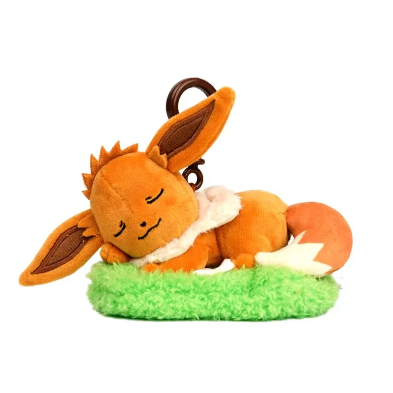 Pokemon Plush Keychains Eevee Umbreon Snorlax  Espeon Sylveon Piplup Pichu Scorbunny Bag Pendant Plush Keychains