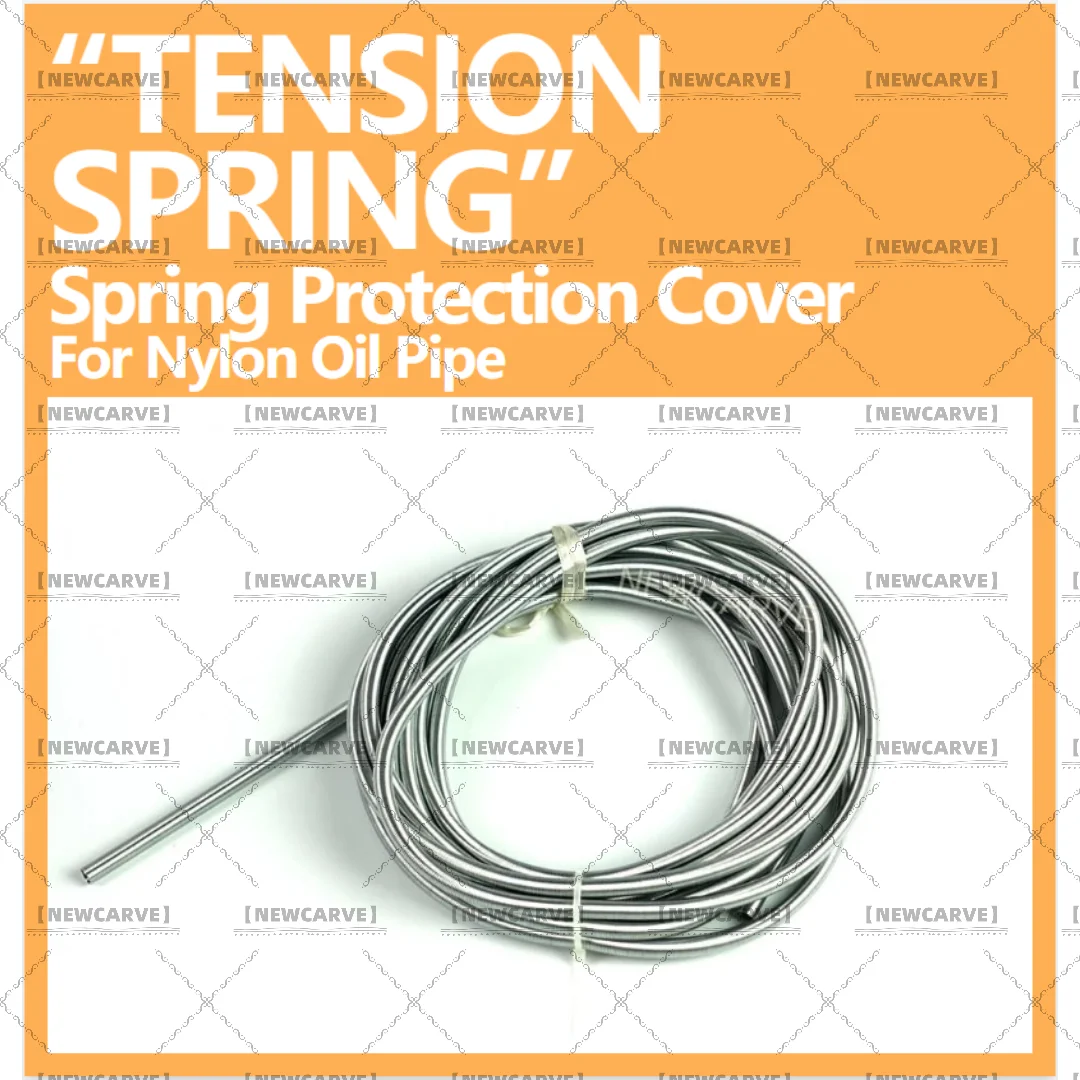 Spring Protection Cover Steel Pipe For Nylon Oil Pipe 4mm 6mm 8mm 10mm 12mm Diameter NEWCARVE