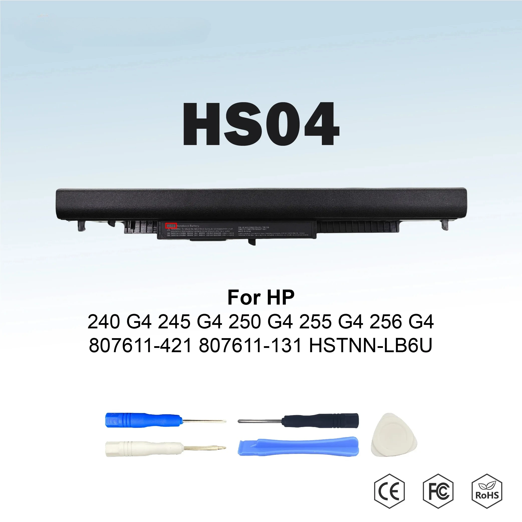 HS03 HS04 41Wh 2760mAh 14.8V Laptop Battery for HP 240 245 250 255 256 G4 807611-131 HSTNN-LB6U HSTNN-LB6V Free Tools Gift