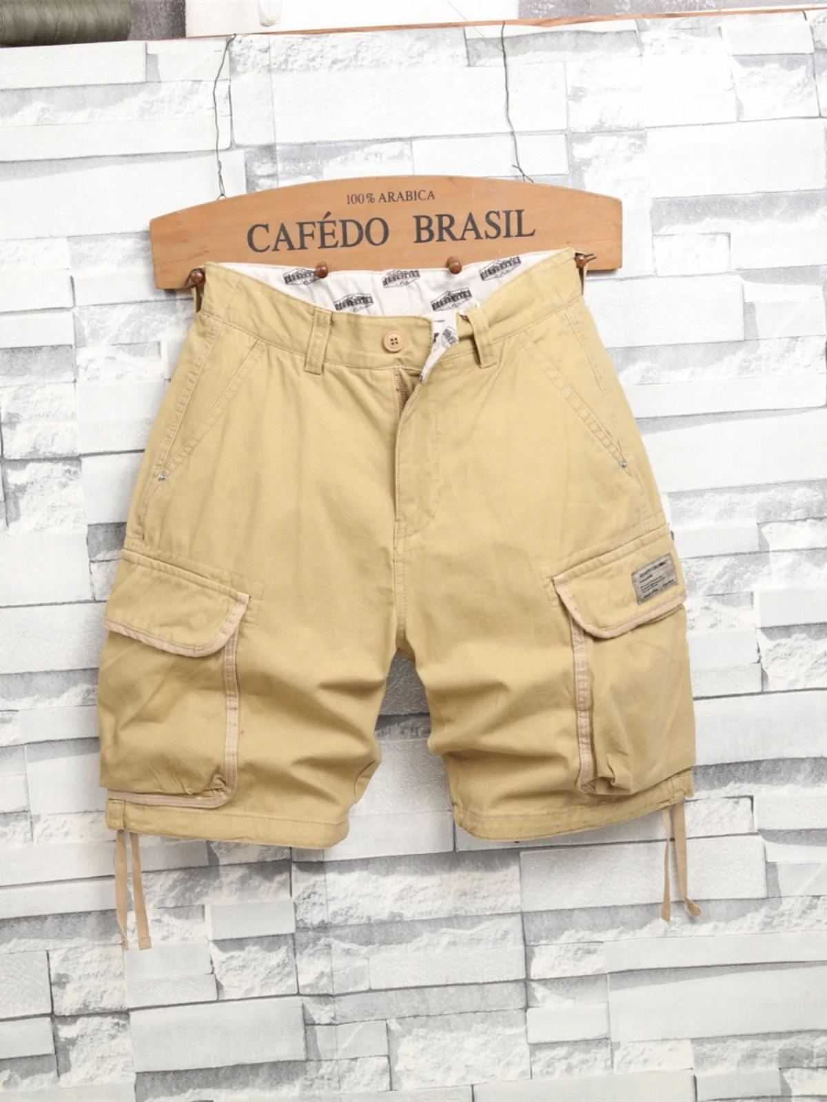

Men's Summer Casual Cotton Work orts Loose Fit Five-Quarter Length Straight Leg Pants Youthful Energy Sle Outerwear