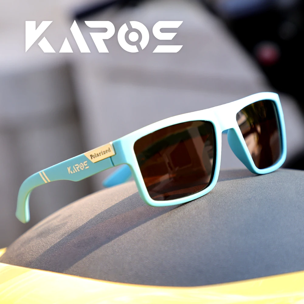 KAROS Fashion Polarized Sunglasses Men Women Luxury Driving Fishing Travel Vintage Square Sun Glasses For Man UV400 Eyewear image 2