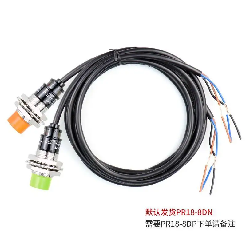 Metal Proximity Switch M18 Sensor PR18-8DN Inductive Switch Three-Wire NPN Normally Open 24V