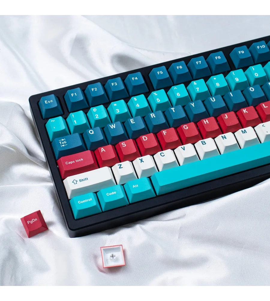 Mint Benqi Lake Mechanical Keyboard Keycap PBT Sublimation Customization Original Nut65 Fa Cui/neo 60
