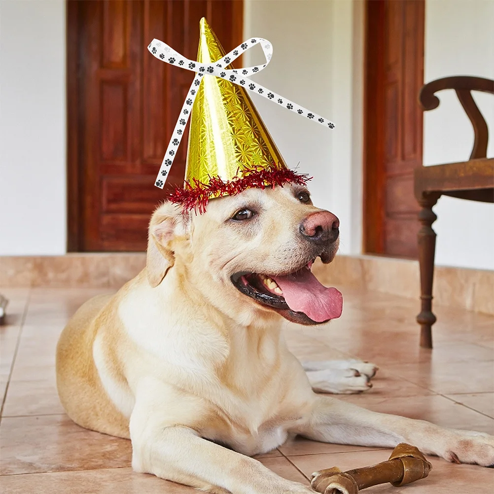 

2 Paw Print Ribbon Black White Polyester Grosgrain for Pet Clothing DIY Crafts Holiday Decor Party Favors Puppy