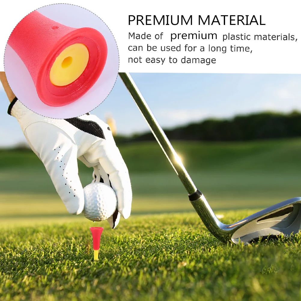 15 قطعة من تي شيرتات الجولف البلاستيكية ذات جودة عالية ومقاومة النادي المنخفضة مثالية لرفوف الممارسة تدعم جميع الدورات