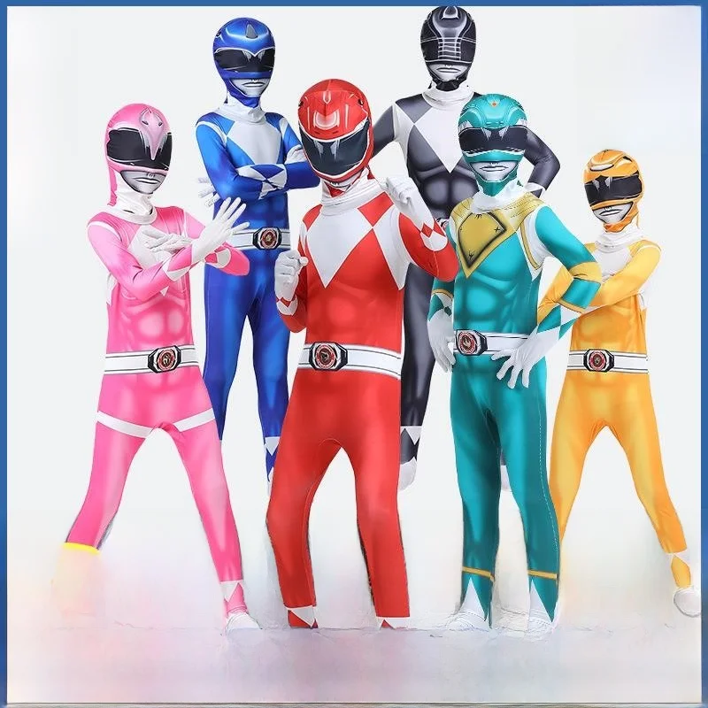 

Новый костюм для косплея «Команда динозавров»: комбинезон Короля Тираннозавров, облегающий, полностью закрывающий тело, на Хэллоуин, в образе лидера белых тигров, для женщин