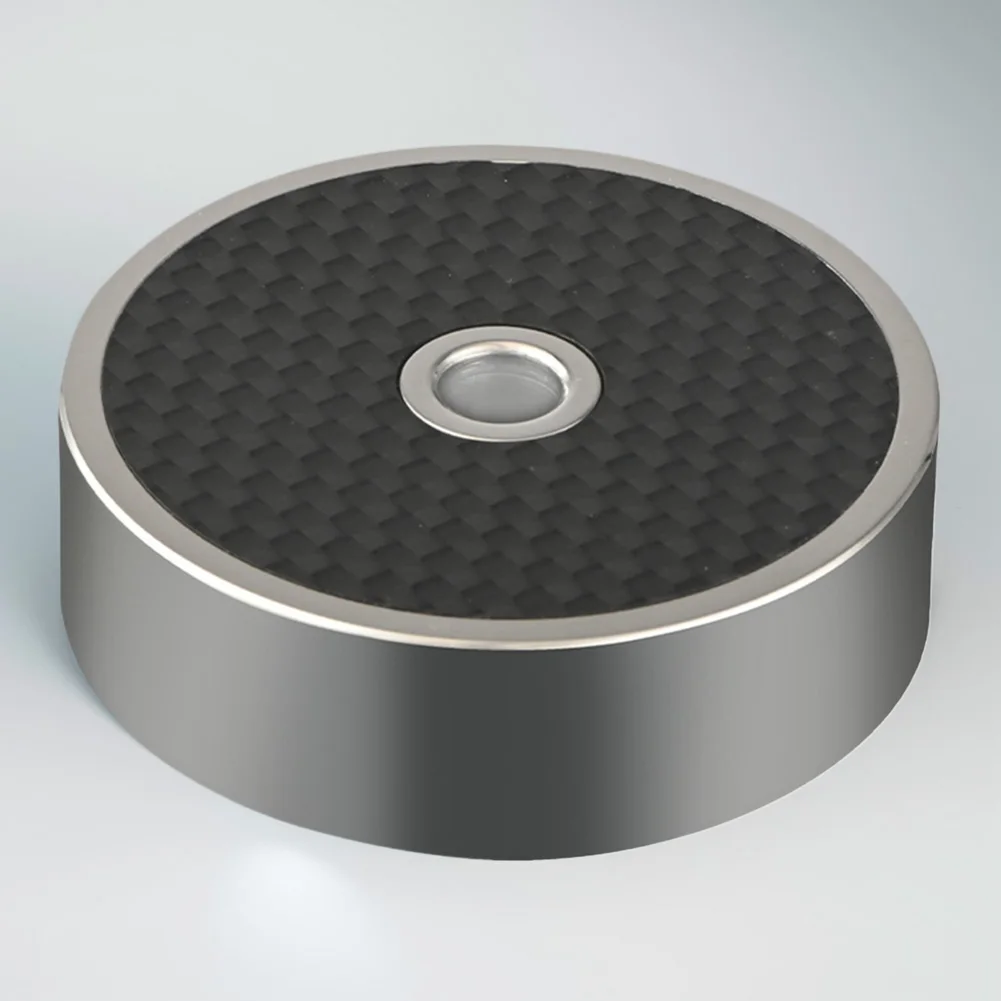 Record Weight Clamp 304 Stainless Steel/Carbon Fiber Vinyl Turntable Clamp for LP Vinyl Record Weight Player