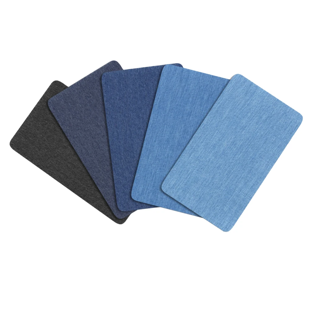 

5 Pcs Supplement Clothes Sticker Fabric Patch Self Adhesive Clothing Sewing Repair Tape Pants