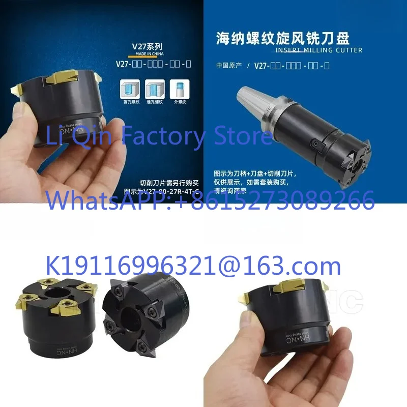 Vertical Thread Milling Cutter 27VNR CNC Cyclone Milling Cutter Head Tool