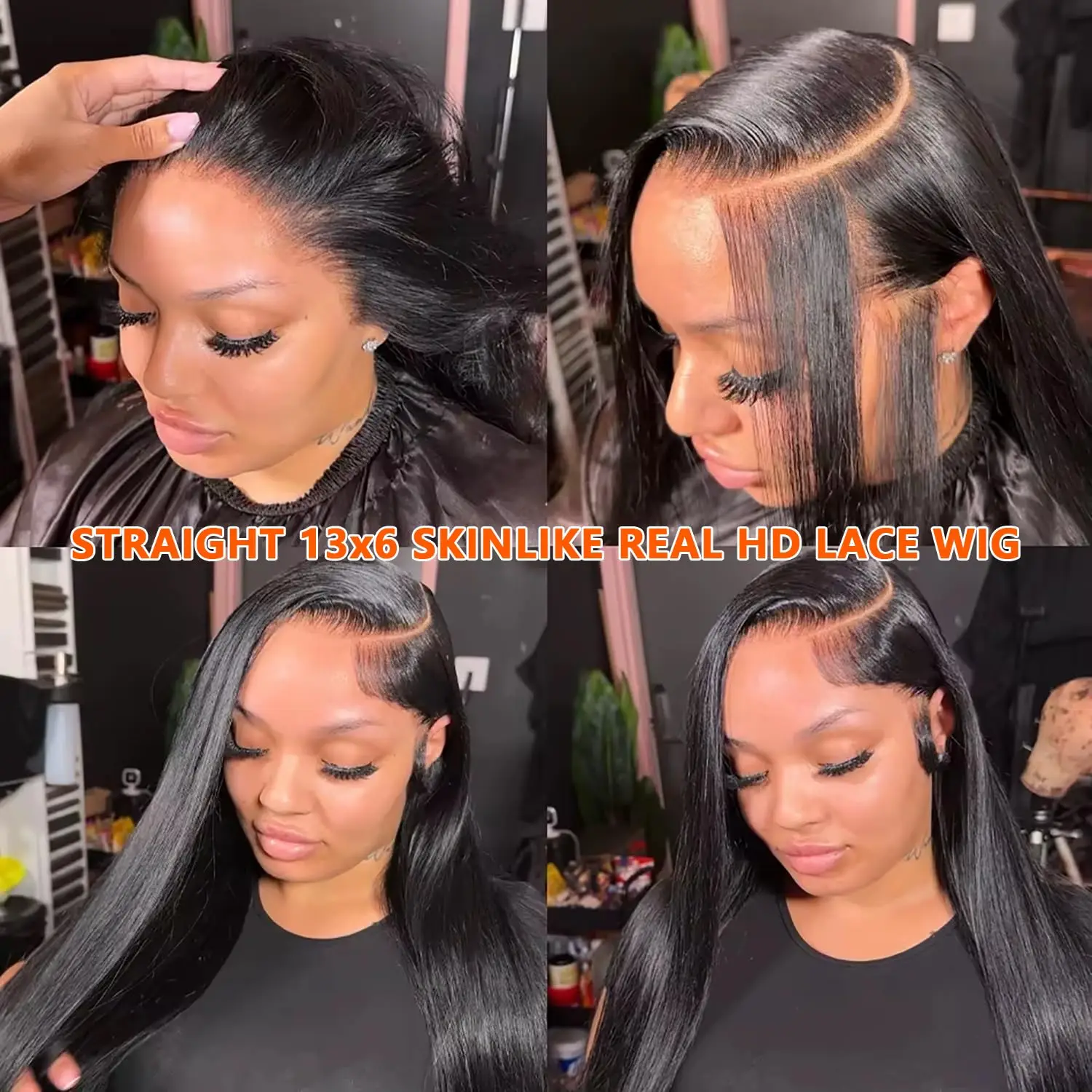 13x6 كامل الباروكات أمامي رقيقة جدا ريال HD الدانتيل شعر مستعار أمامي 0.10 مللي متر غير مرئية HD الدانتيل الباروكات قبل قطعها ابيض عقدة صغيرة 250% الكثافة