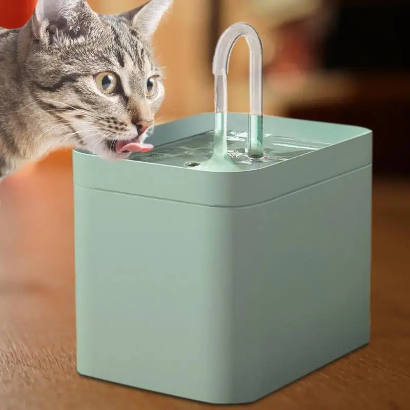 For Cats Pet Water Dispenser Mute Auto Filter USB Electric Cat Drinker Bowl Cat Water Fountain Recirculate Filtring 1.5L