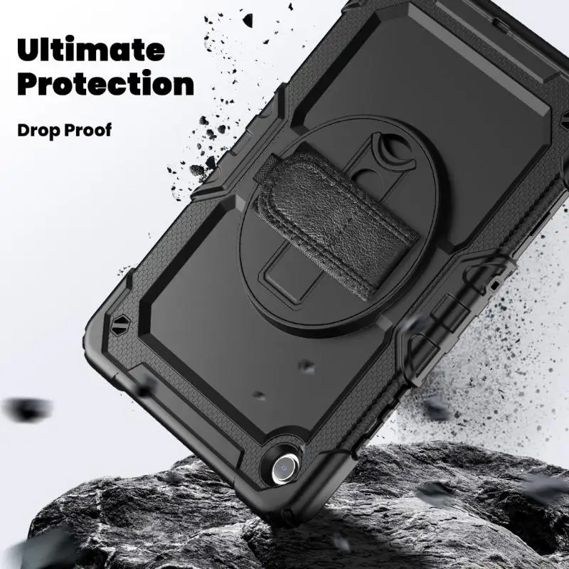 Shock Absorbing Protective Cover Offering 360 Degree Rotating Base