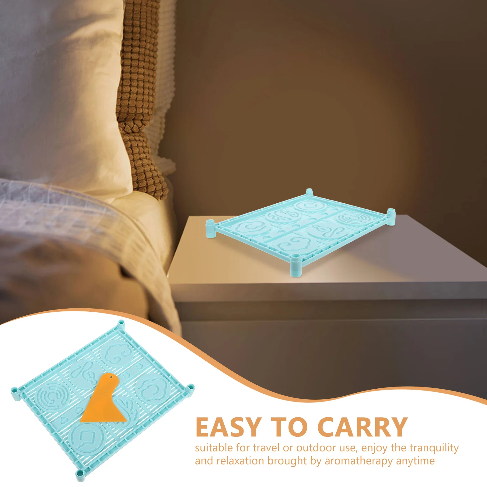 1 مجموعة رف تكويم البلاستيك الفرح DIY بها بنفسك البخور صنع عدة شاشة ديكور المنزل السفر استخدام البخور تجفيف صينية شبكة صافي صينية