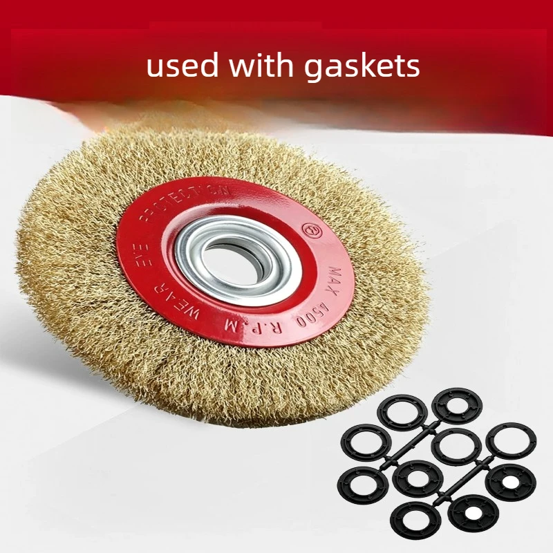 Machine Flat Wire Wheel Metal Stainless Steel Rust Removal Wire Brush Polishing 75 100 125 150 200 250