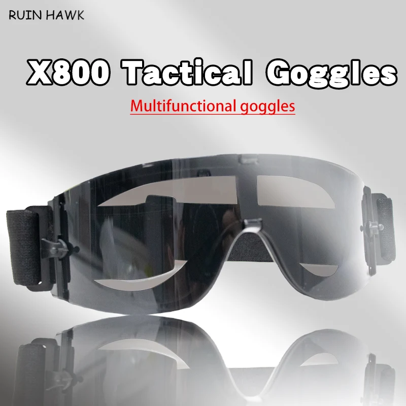 

X800 Goggles Safety Gear Army Airsoft Paintball Sunglasses Men Outdoor Hunting Shooting Protective Glasses