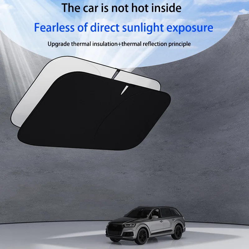 Car Windshield Sun Shade Cover Foldable Front Window Sun Visor Blocks UV Refletive Car Parasol Sunshade Protector Cover