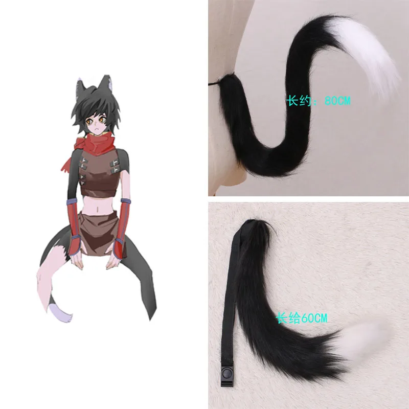 Delicious in Dungeon Izutsumi Tail Ears Cosplay Props Anime Women Cute Furry Animal Ears Cosplay Tail