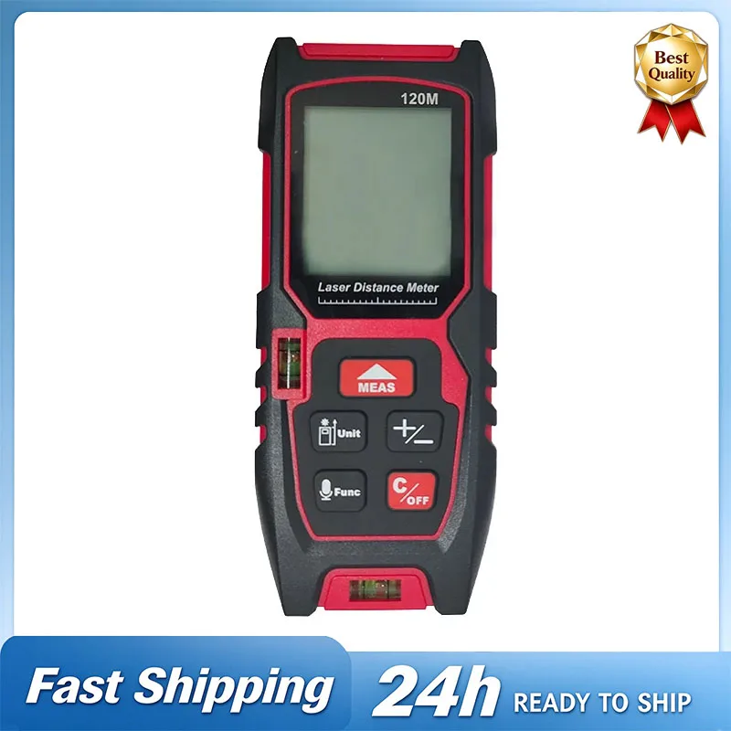 Handheld Laser Rangefinder, Multiple Measurement Modes, Convertible Units, Selectable Range: 40M/60M/80M/100M/120M
