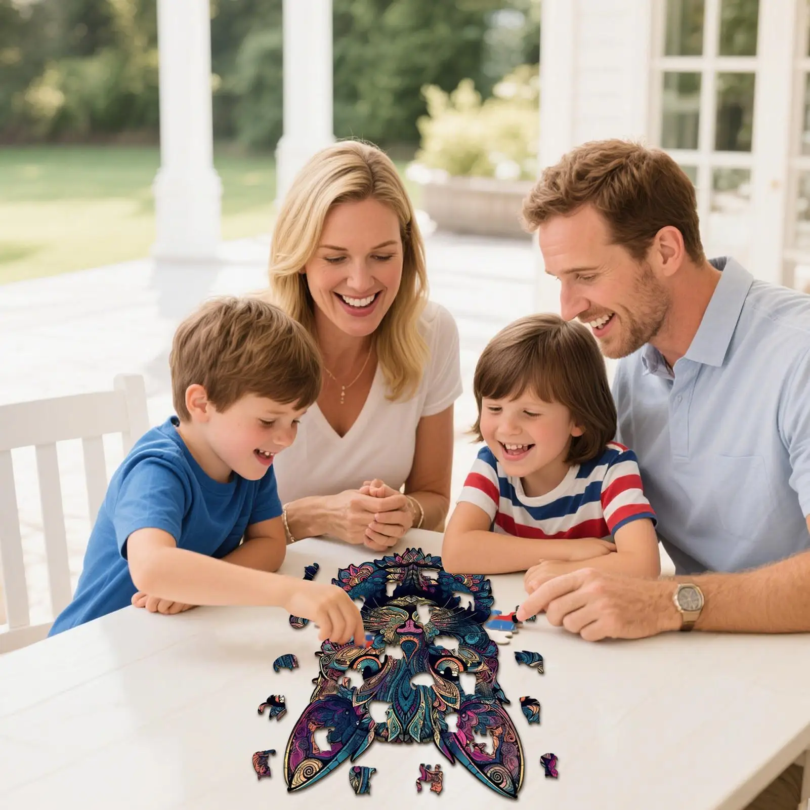 لعبة ألغاز القطط اللطيفة، لعبة القطط الملونة المثيرة للاهتمام، ألغاز خشبية للبالغين والأطفال والأولاد والبنات وعطلات أعياد الميلاد العائلية #3