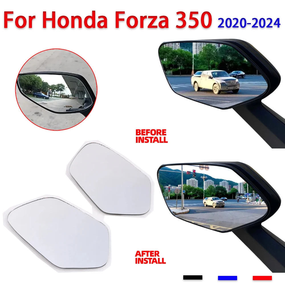 For HONDA Forza 350 Forza350 NSS350 2020 - 2024 Accessories Convex Mirror Increase Rearview Mirrors Side Mirror View Vision Lens