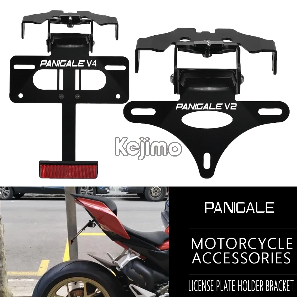 

For DUCATI Panigale V4 SP V4S V4R 2018-2024 Streetfighter V4 V2 License Plate Holder Tail Light Bracket Tidy Fender Eliminator