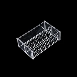 Plastic Clear Test Tube Rack 6/12/24/30 Holes Stand Lab Test Tube Shelf Centrifugal Tubing Holder School Supplies Lab Equipment