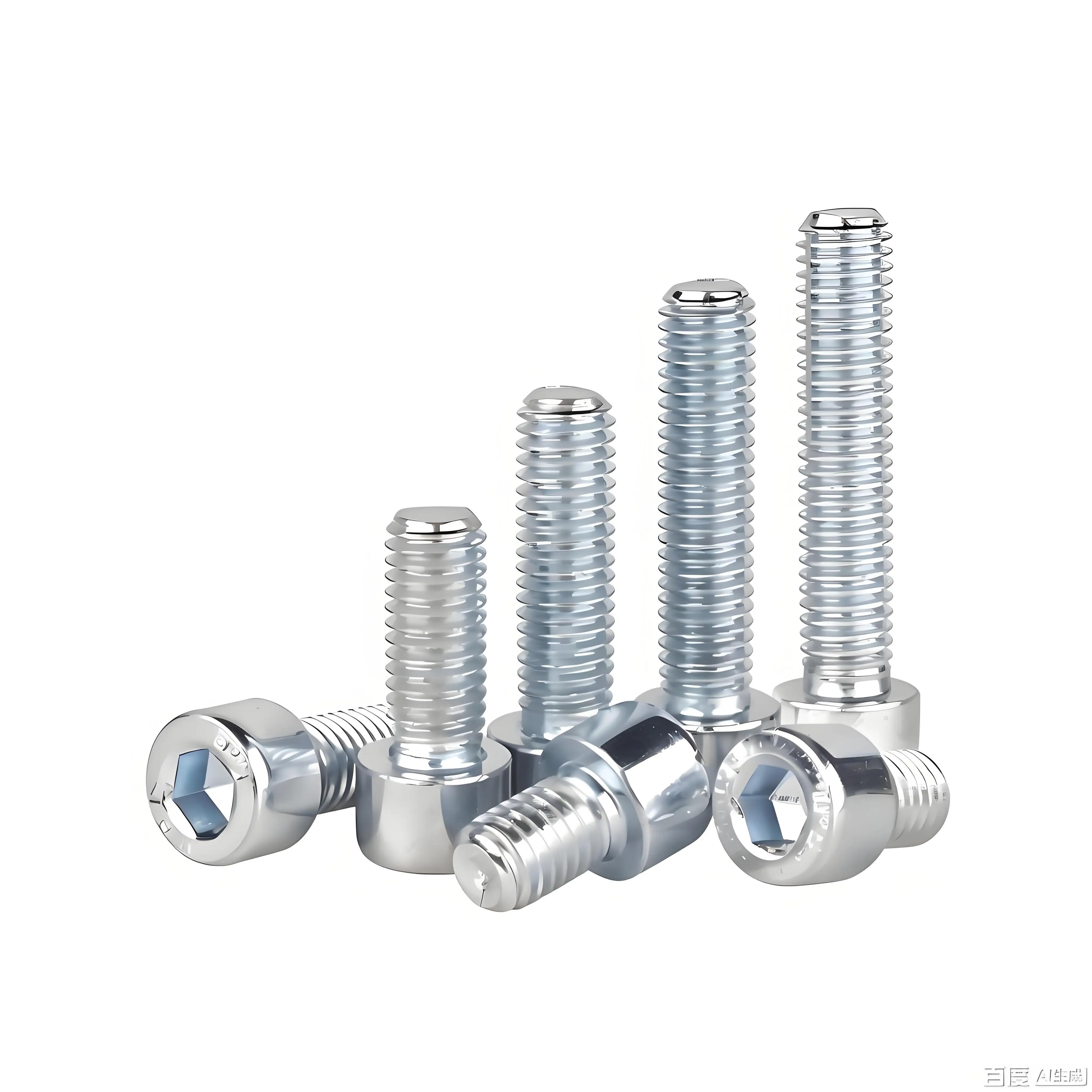 2/5/10/20/25/30PCS 8.8 Grade White Zinc Plated Hexagon Hex Socket Cup Cap Bolts Full Half Thread Screws M3 M4 M5 M6 M8 M10