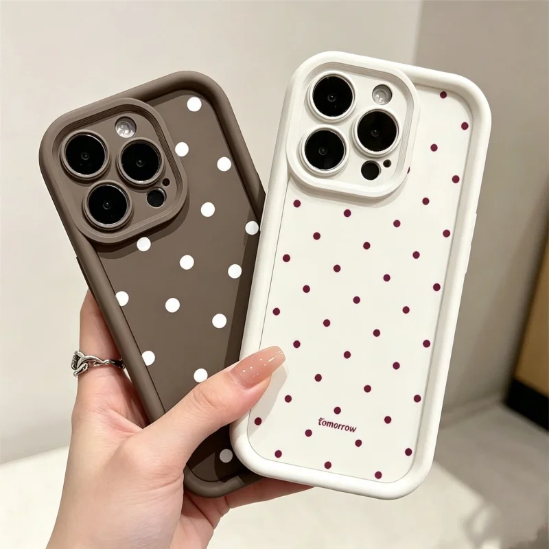 Coque de téléphone souple minimaliste à pois pour OnePlus 15 13 13T 12 12R 11 11R 10R 8T OnePlus NORD CE 6 5 2 3 4 LITE 5G NORD 5