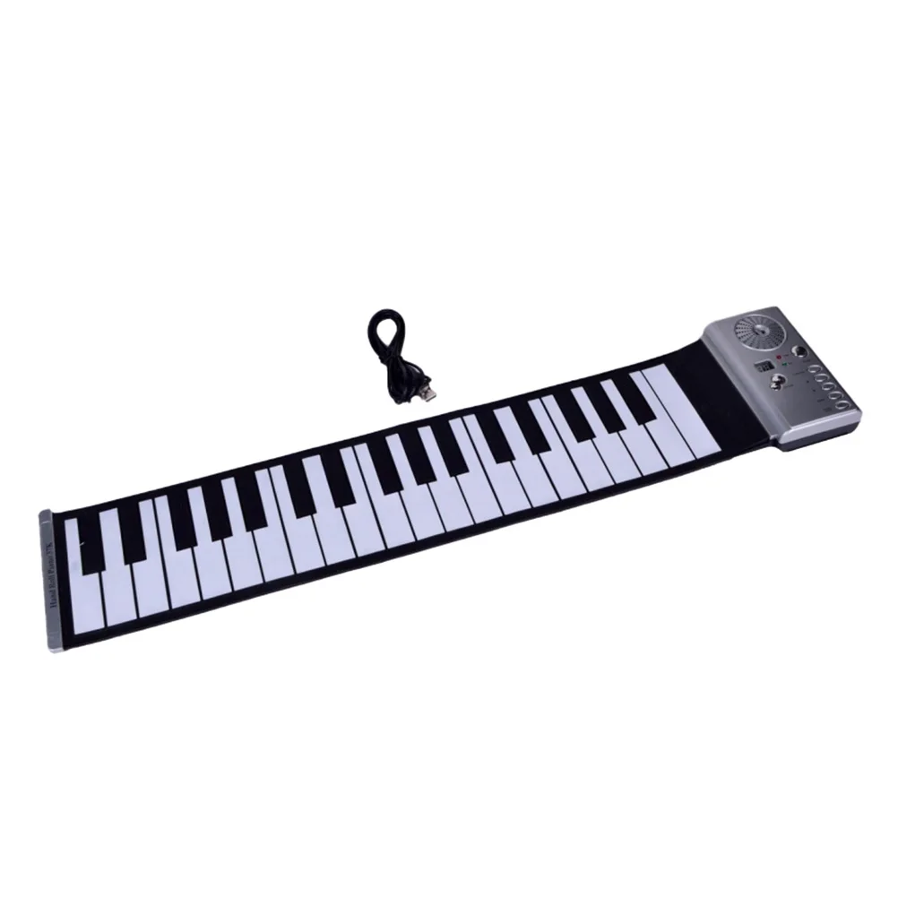 1 Stück elektronische Tastatur für Kinder, 37 Tasten, tragbares Musikinstrument mit 100 Tönen, 100 Rhythmen, Silber, frühe Bildung, Musical