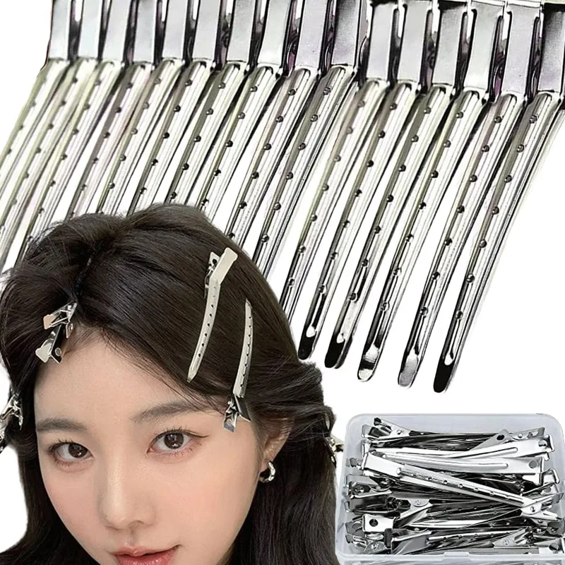 5/25Pcs Metal Hair Clip for Styling Professional Lady Salon Fixed Hairpins 8.5cm Hair Root Fluffy Clip DIY Tools Hair Accessory