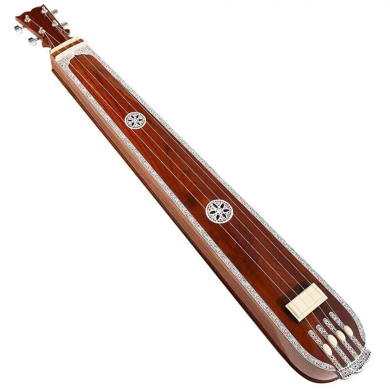 Traditional ethnic chanting meditation sound therapy plucked musical instruments Professional playing 4 strings