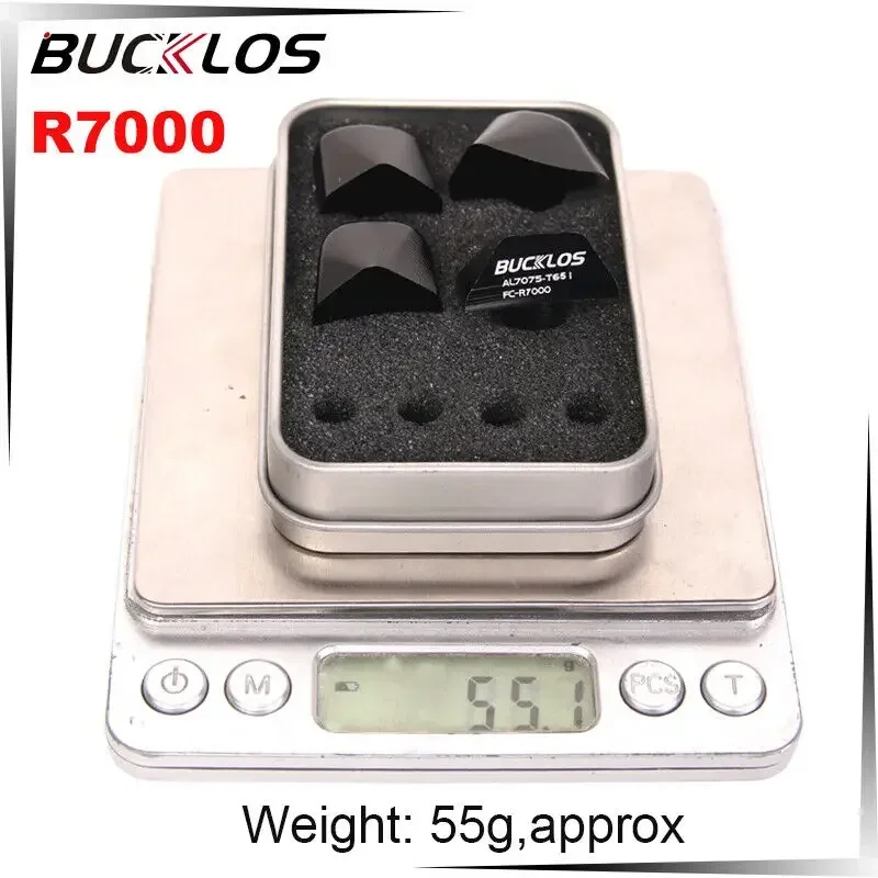 BUCKLOS 4pcs 체인 링 볼트 알루미늄 체인 휠 커버 Shimano FC-R7000 R8000 R9100 용 단일 속도 체인 링 나사