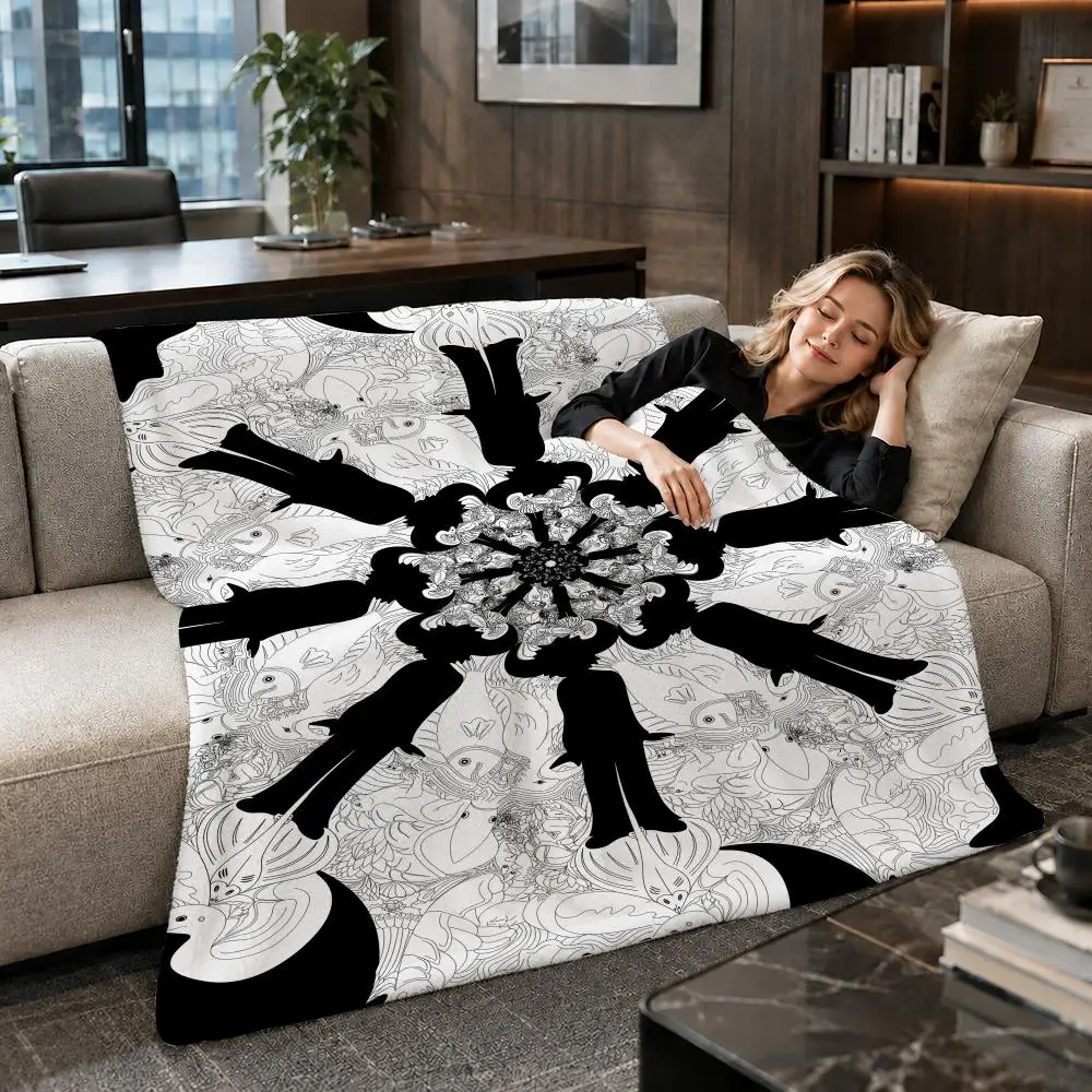 Band Acid Jazz Funk Jamiroquai Throw Soft Warm Flannel Throw Blanket for Sofa Bed Office Home Holiday Gift All Season