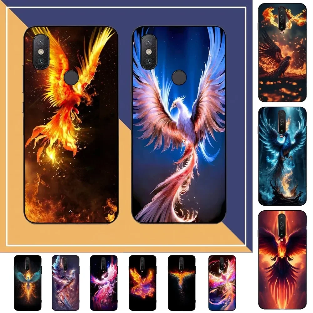 

Fire Phoenix Phone Case For Redmi Note 4 X 5 A 6 7 8 T 9 9S 10 11 11S 11Epro Poco M3 pro