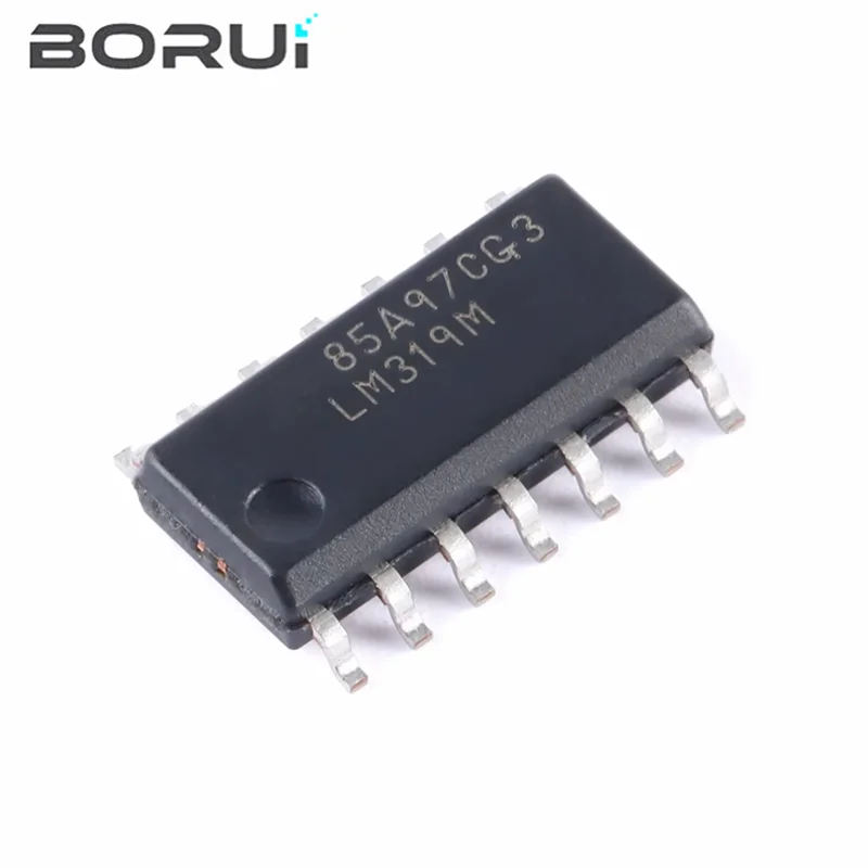 5PCS original LM319DT LM319M LM319MX LM319D LM319 SOP14 3.9 MM narrow body dual-channel high-speed comparator, voltage compa