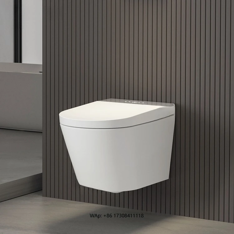 European Standard Intelligent Smart Toilet Wall Hung Toilet Wall Mounted Intelligent Wc Smart Toilet