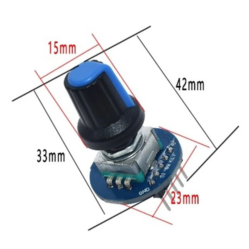 Round Audio Rotating Potentiometer Knob Cap Rotary Encoder Module For Arduino Brick Sensor Development