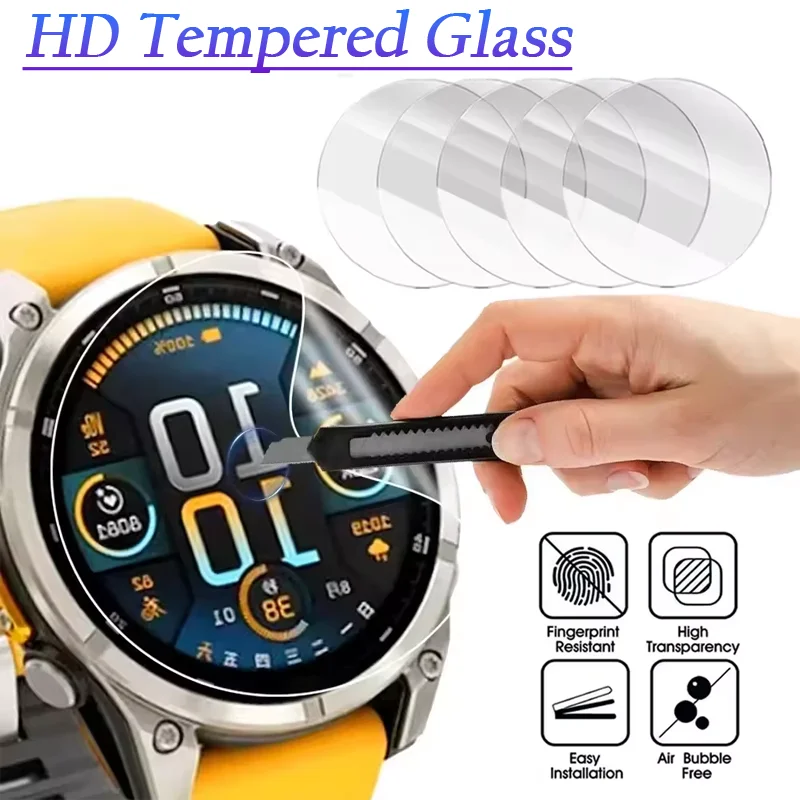 HD Tempered Glass For Garmin Fenix 8 7 Tactix 8 Quatix 8 Screen Protector Glass Film Forerunner 970 570 965 165 Venu 4 Active 6 image 3
