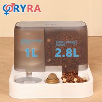 Cat Food Dispenser Large Capacity Moisture-proof 2 In 1 Pet Supplies Cat Feeder Automatic Cat Food Bowl