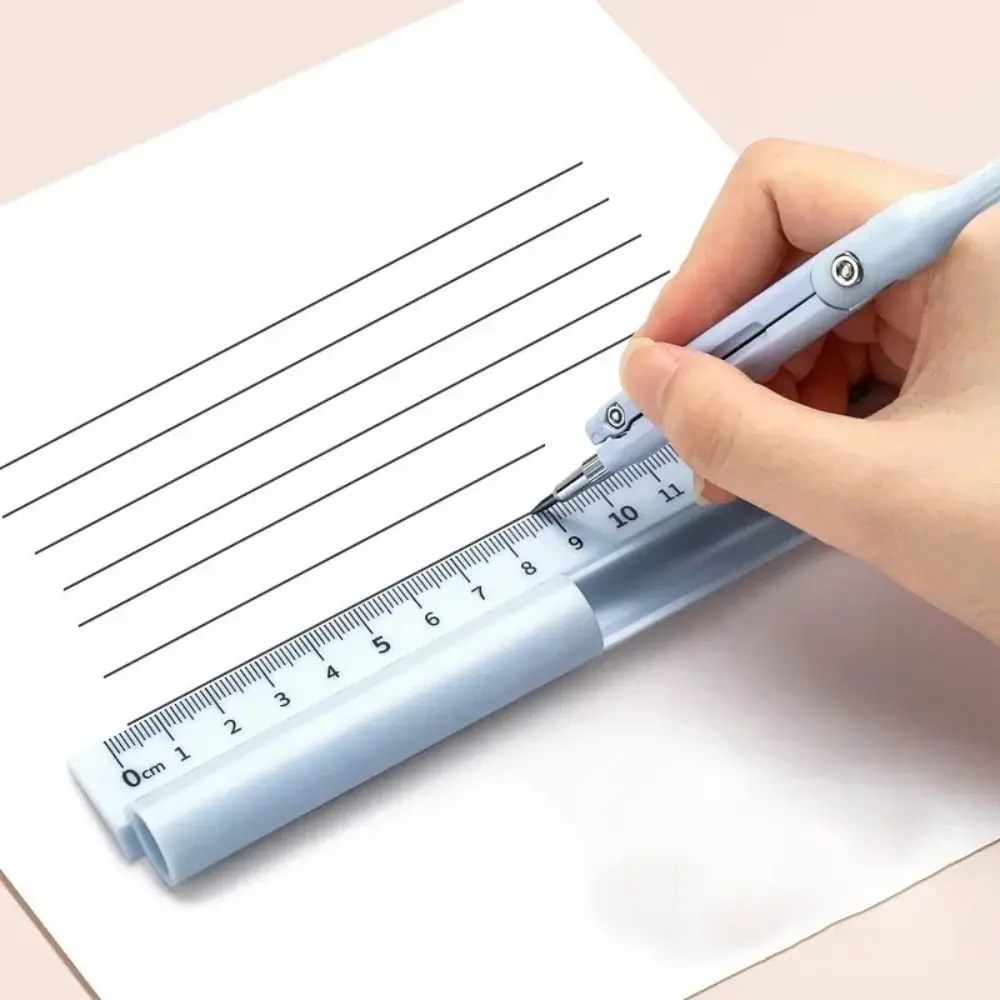 Adjustable Pencil Compass Ruler Metal Unique Design 3 in 1 Compasses Sketch Drawing Geometry Tool School Supplies