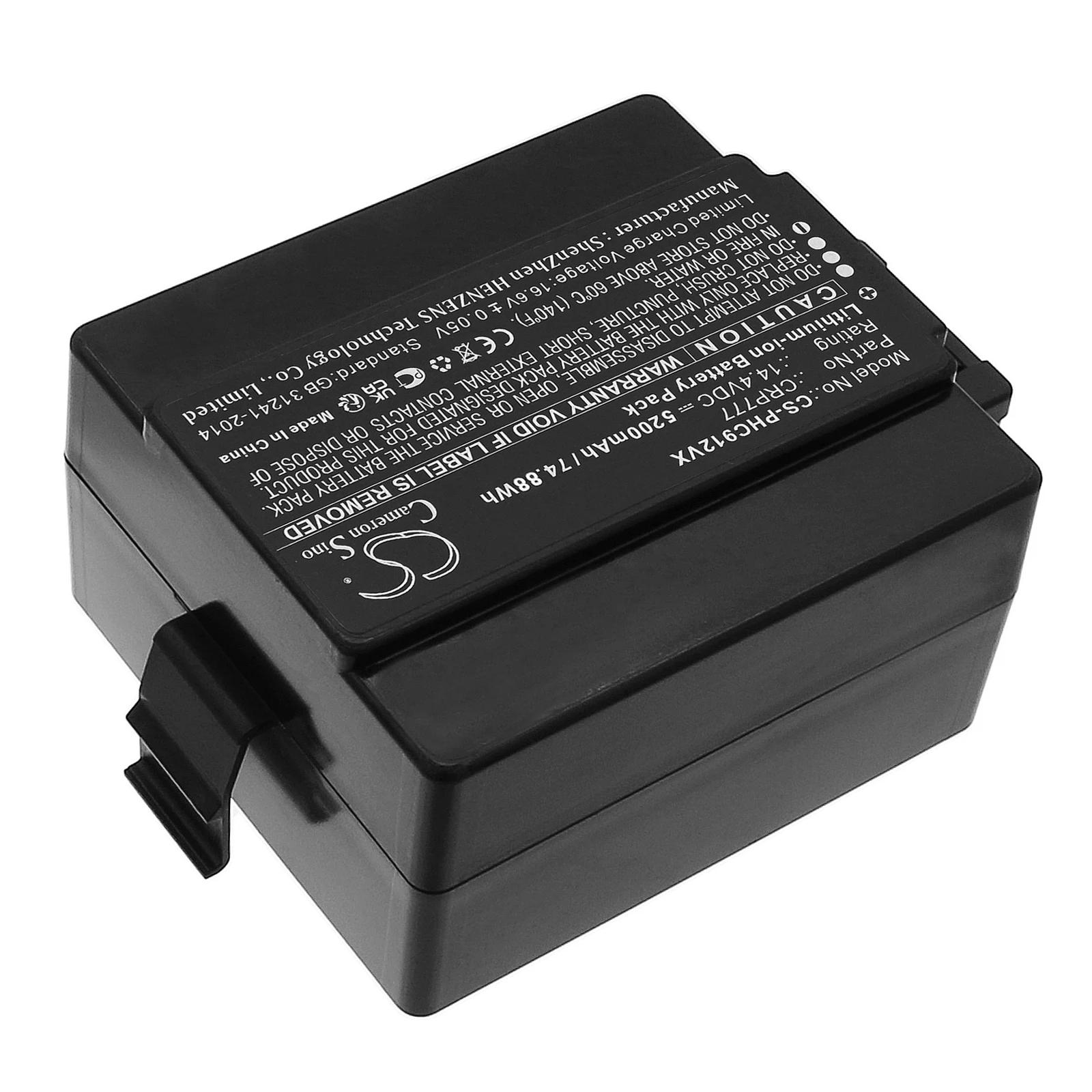 Baterai pengganti CS untuk Philips CRP777, CRP777/01, CRP781, FC9910/01/A, HomeRun FC9910, HomeRun FC9910/01/B CRP777 5200mAh