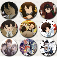 Bungo Stray Dogs Enamel Pin Anime Brooches Armed Detective Agency Dazai Osamu Cartoon Badge Backpack Hat Jewelry Accessories