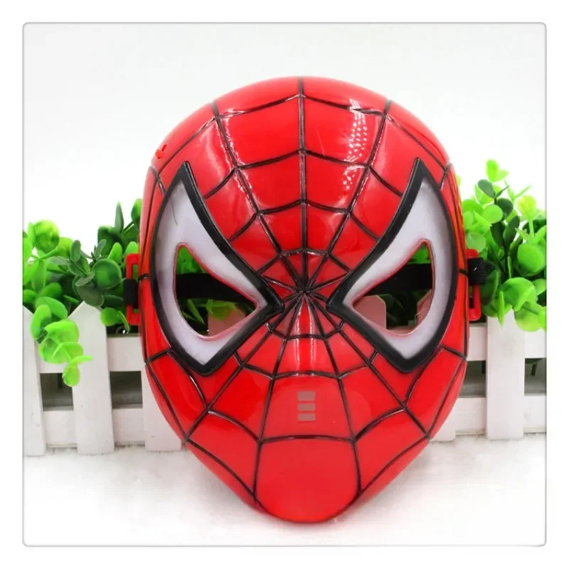 New Spider Glow Mask Masquerade party mask Children's decorative mask Stage performance supplies Birthday gift Glow-in-the dark