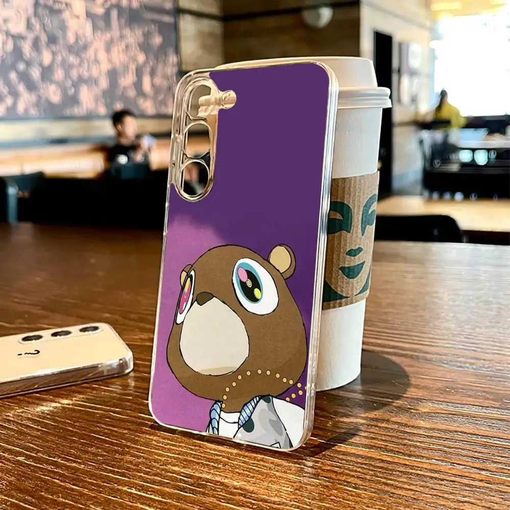 حافظة هاتف Kanye West Ye Music لهاتف SamsungS25,24,21,22,23,30,Ultra,20,Plus,Fe,Lite,not,10,9,5G غطاء شفاف