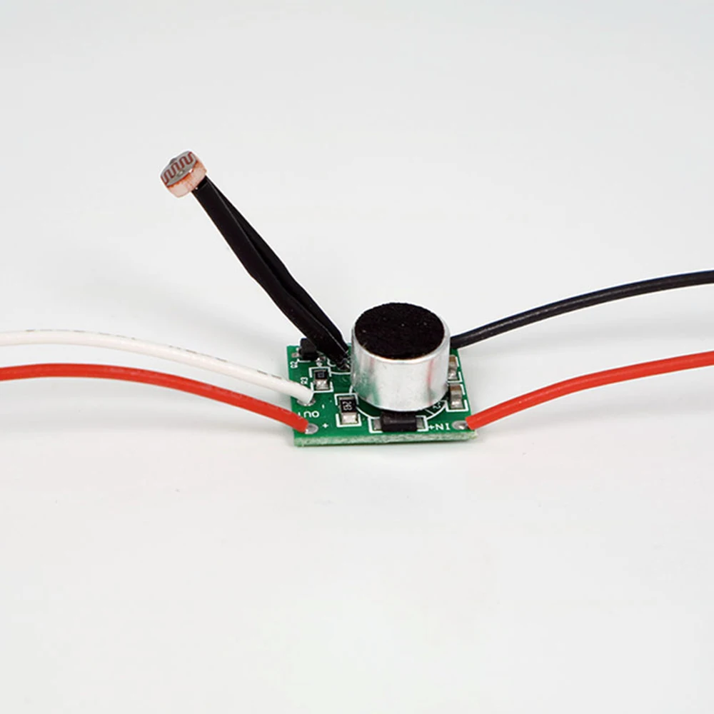 Low Voltage DC Sound Light Control Sensor DC 3V-30V LED Driver 5V 6V 12V 24V Photosensitive Voice Switch Module Circuit