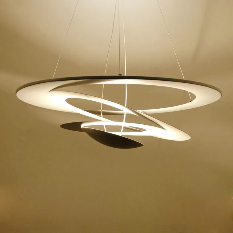 

Dining Room Lustres Painted Aluminium Led Cyclotron Droplight Suspended Lighting Modern Manilism Pendant Light