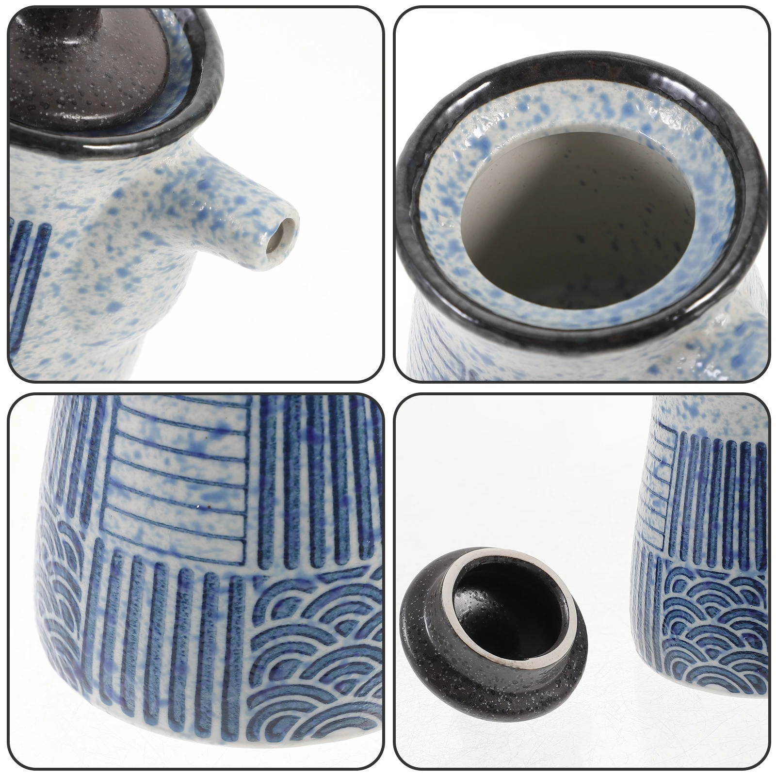 

Premium Ceramic Vinegar Dispenser Small Japanese Soy Sauce Bottle Oil Container Kitchen Condiment Holder Soy Sauce Container